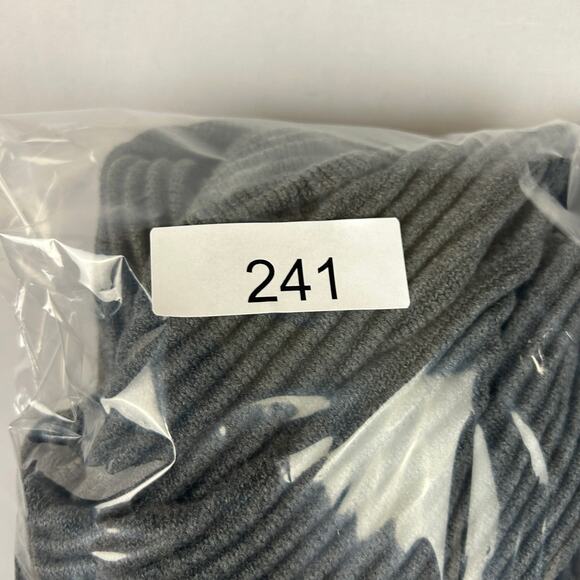 Lunya Ribbed Sweater Grey Heather Cozy Cotton Silk Reversible Women's Size S - Picture 9 of 9